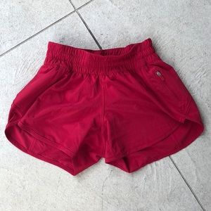 Red Lulu shorts